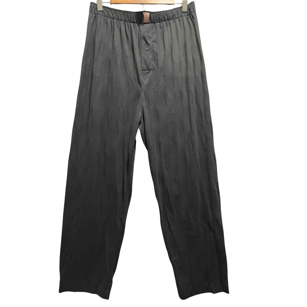 Savage X Fenty Lounge Pants Mens Medium Black Elastic Waist Relaxed Loungewear